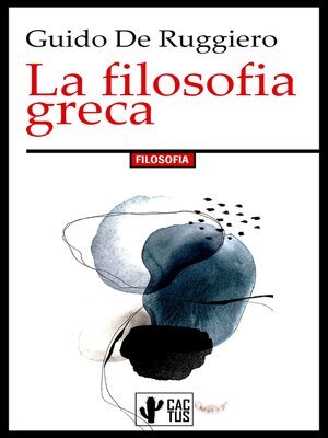 cover image of La filosofia greca